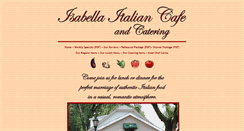 Desktop Screenshot of isabellacafe.com